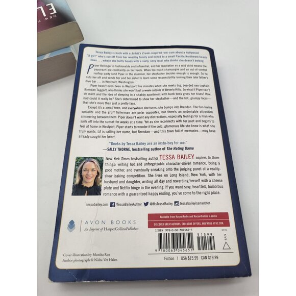 Lot of 3 Romance Novels Paperback Books Elle Kennedy Hannah Grace Tessa Bailey - Picture 7 of 9